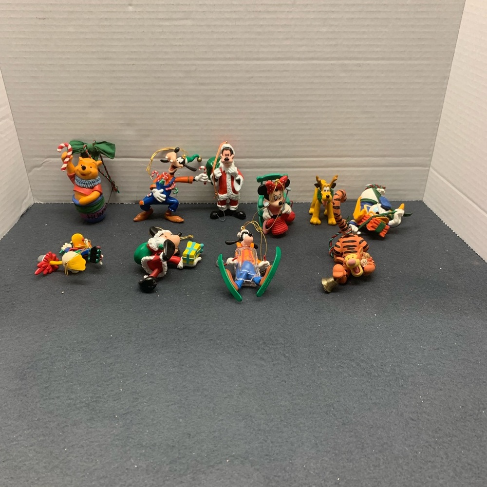 Vintage Disney Christmas Tree Ornaments Set of 11